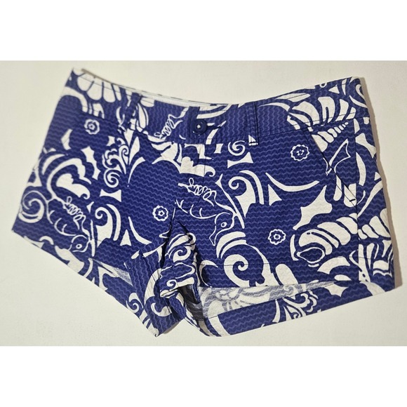 Lilly Pulitzer Pants - Lilly Pulitzer Walsh Textured Spectrum Tide Pool Shorts~Size 0~EUC